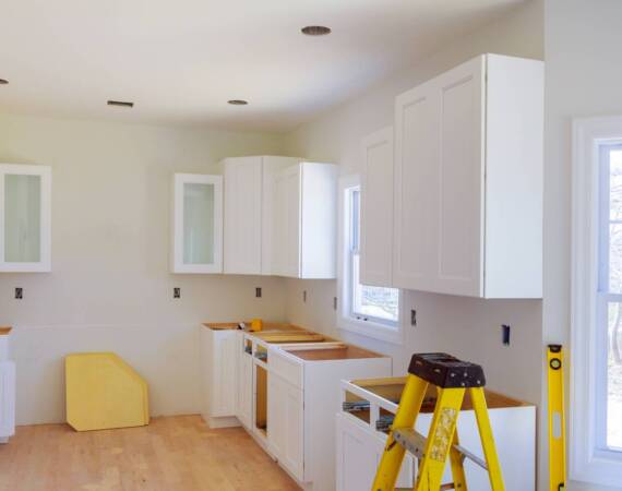 Installed wood kitchen cabinets with modern of installs cabinet.